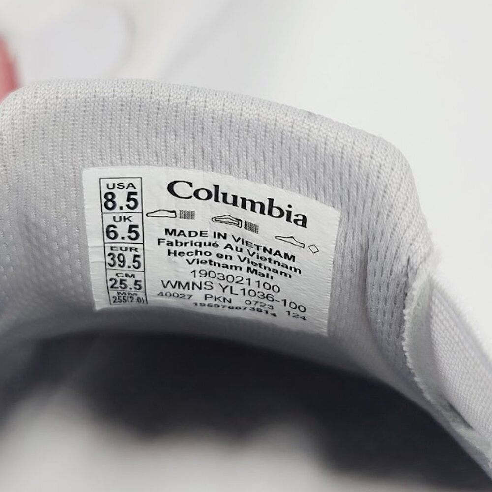Columbia Women's White Dorado PFG Slip-On Casual Sneaker Shoes Size 8.5 - Picture 7 of 8